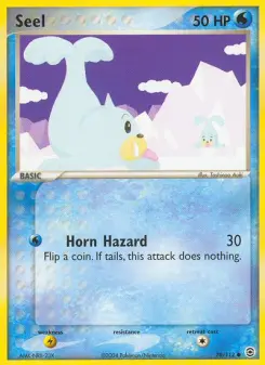 Seel card from FireRed & LeafGreen