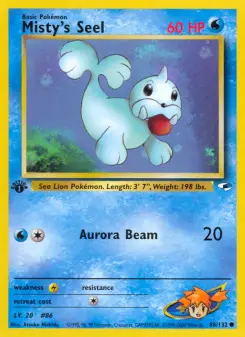 Misty's Seel card from Gym Heroes